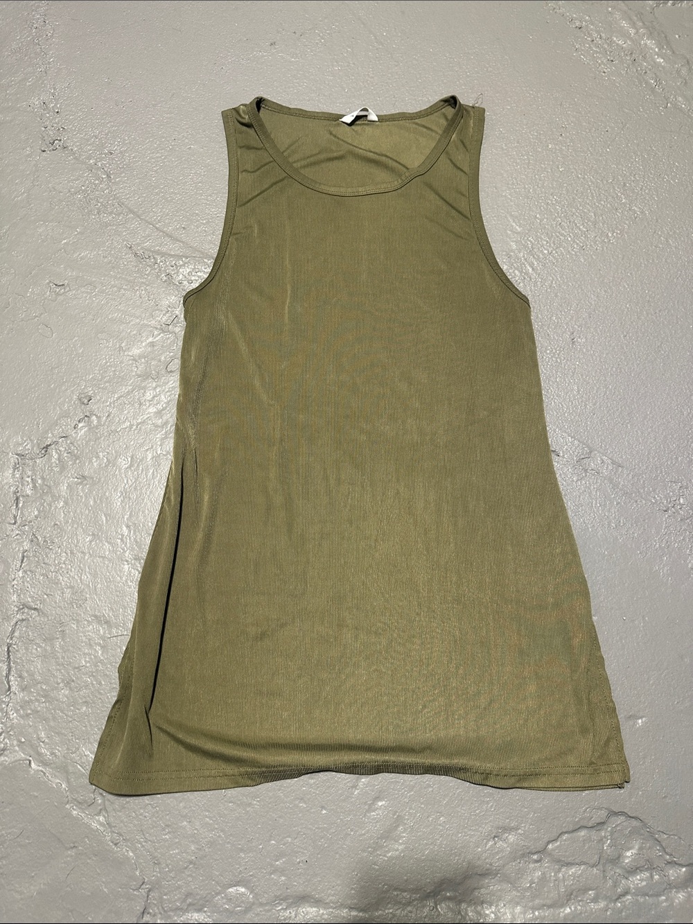Olive Scoop Neck Sleep Tank - Women's Lightweight Pajama Nightgown